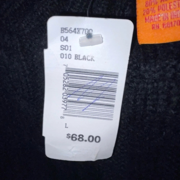 Urban Outfitters Bdg Black Sequin Sparkly Mock Neck Sweater Size Large - Picture 4 of 6